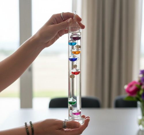 30cm glass galileo thermometer - 30cm,
