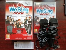 We Sing Rock Two Mic Pack Nintendo Wii, includes 2 official microphones