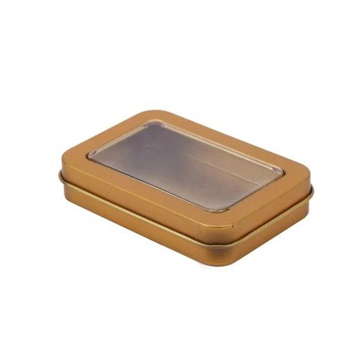 Small metal tin storage - metal,