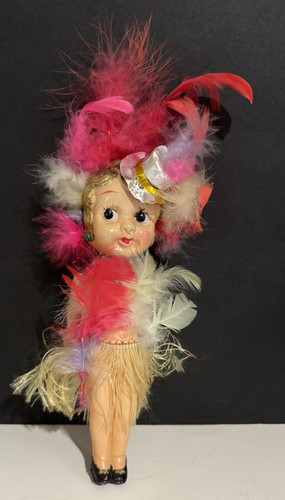 Vintage celluloid flapper - celluloid,