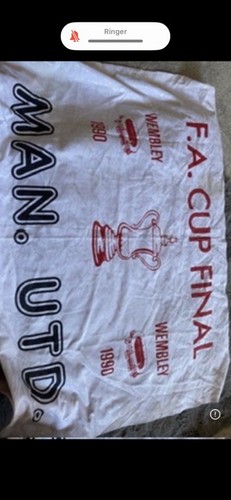 Manchester united 1990 flag - 1990,