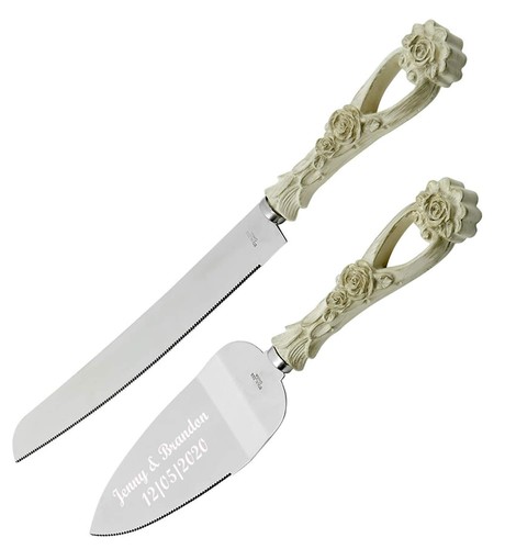 Custom wedding cake - custom, knife