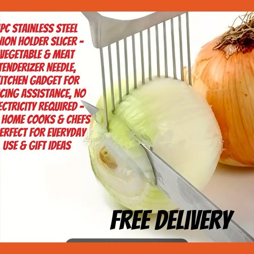 Onion holder slicer tool - slicer,