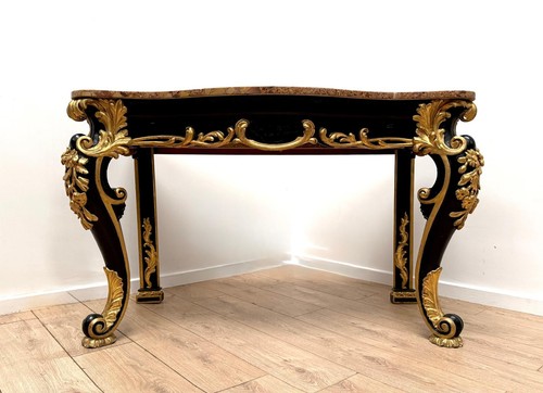 Rococo gilt console shaped - gilt,