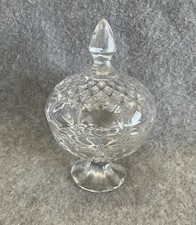 Vintage Heavy Cut Glass Lid