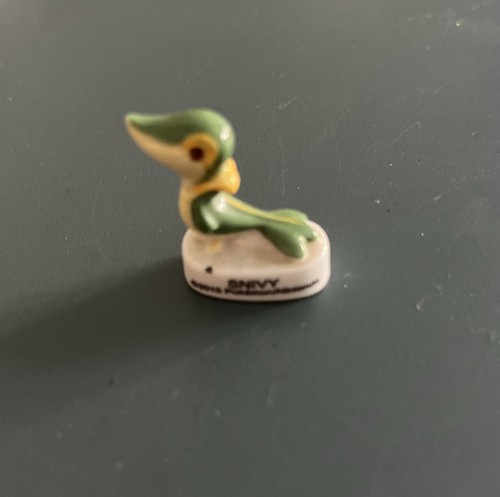Snivy pokemon ceramic figure - ceramic,
