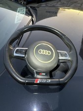 Audi A3 S3 8p Flat Bottom Steering Wheel Complete with bag 