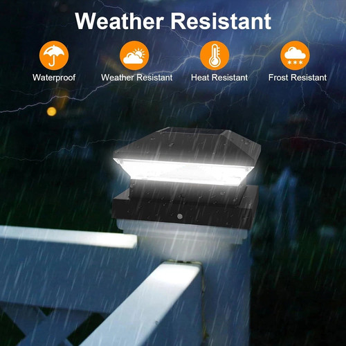 Solar powered led deck - solar, cap