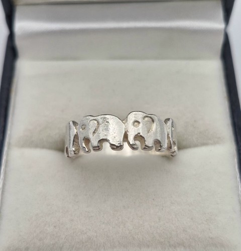 925 sterling silver elephant - silver,