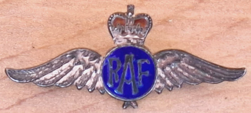 Sterling silver and enamel raf - sterling,