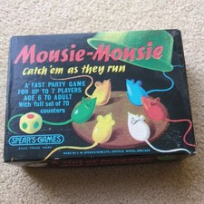 Vintage Mousie Mousie Board Game Spears Games 1963