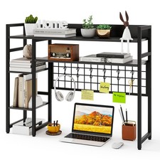 COSTWAY Desk Shelf 4-Tier