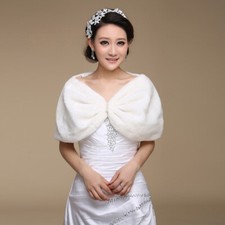 Women Faux Fur Bolero Shawl