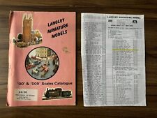 Langley Miniature Models OO & 009 Scales Catalogue 1990 Vintage 
