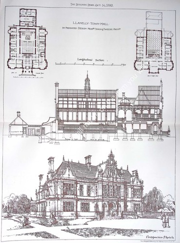 1892 llanelly town - :,