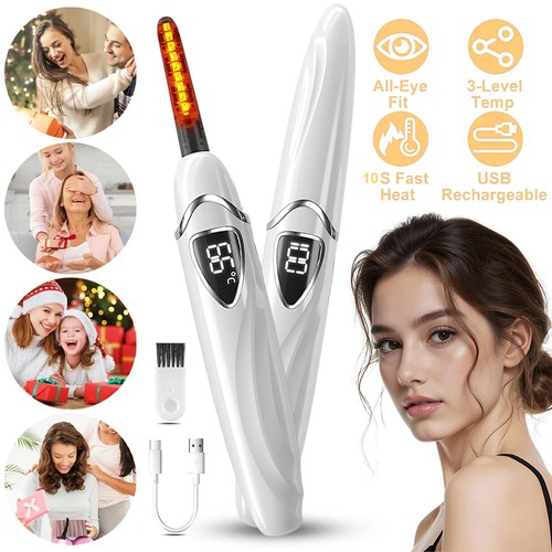 Heated eyelash curler electric - heated,