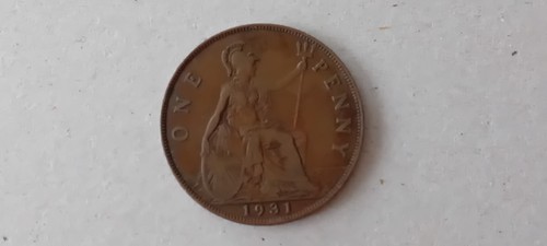 1931 kgv one penny old - one, 1d