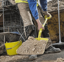 LARGE BUCKET AND  SHOVEL - 50L