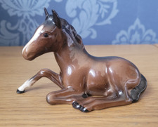Small Beswick Horse Laying Down