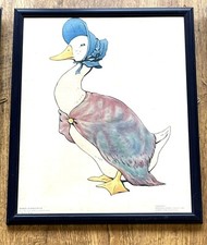 Vintage Frederick Warne  Beatrix Potter Peter Rabbit Set Framed Prints Unglazed