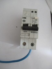 WYLEX ABB C32 32 AMP  30mA NSBS32/2  MCB/RCBO COMBINATION CIRCUIT BREAKER.