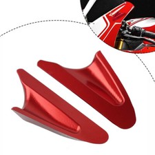 Rearview Mirror Block Off Base Plates Cover Red For Ducati PANIGALE 899 1199