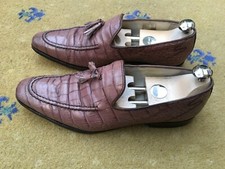 Oliver Sweeney Mens Shoes Brown Moc Croc Tassel Loafer UK 8 US 9 EU 42