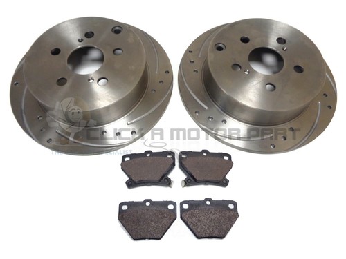 Rear drilled grooved brake - grooved,