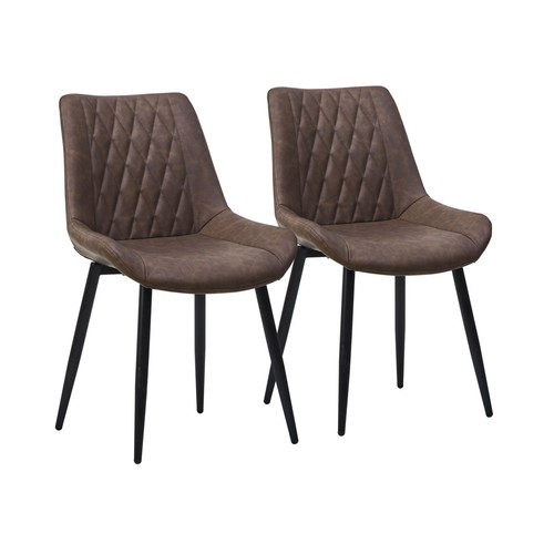 Faux leather velvet dining - 2*,