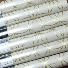 4 Rolls Beige Metallic Gold