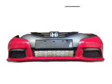 HONDA CIVIC FRONT BUMPER COMPLETE IN RED R81 MILANO MK9 2011 - 2017