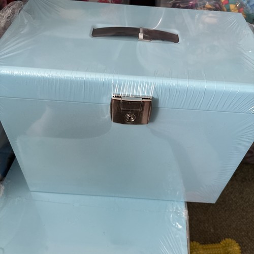 File filing box blue metal - a4,