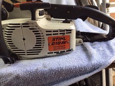 Stihl 010 AV Petrol Chainsaw working 