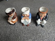 3 x Character Toby Jugs