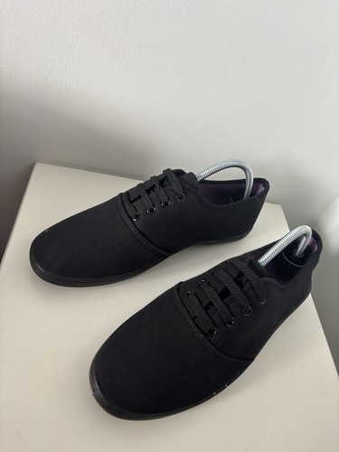 Black flat dance - black, pe