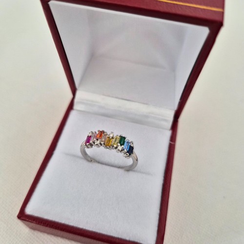 Simulated rainbow sapphire - simulated,
