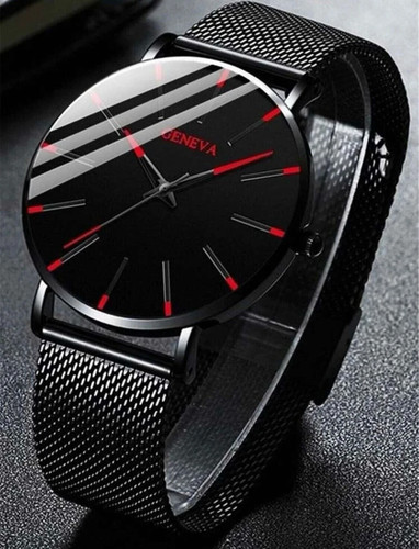 Mens watches black - &, red