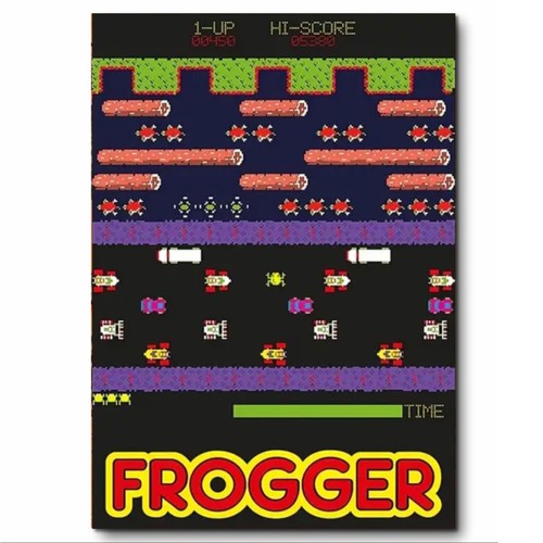 Frogger arcade game screenshot - arcade,