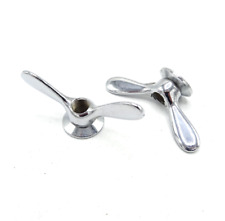 Vintage Phillips Club Road Bike Axle Wing Nut Rear Pair Chrome 3/8" NOS GN152-B4