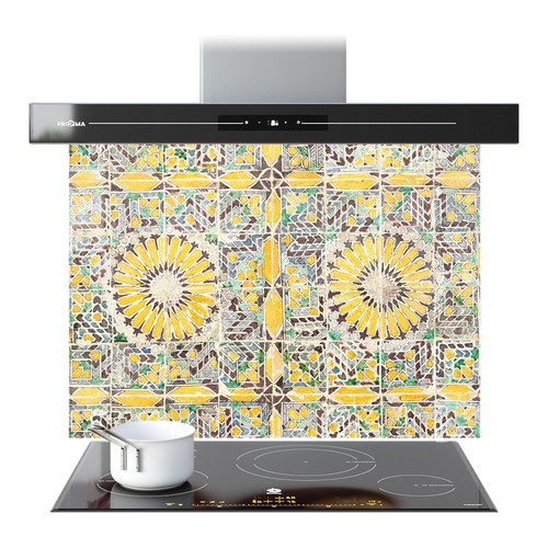 Kitchen glass splashback - kitchen,