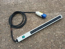 Ex MOD /| Power Supply Distribution Unit Lead 32Amp 230v to 20 x IEC Sockets