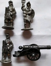 Westair Military Pewter Figures 6cm Plus Victory Diecast Cannon 7cm