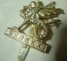 Staybrite Wessex Regiment Cap Badge maker JR Gaunt Anodised Aluminium