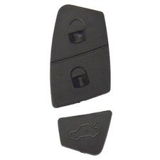 For Ford KA MK2 3 Button Rubber Pad Remote Key Fob Black