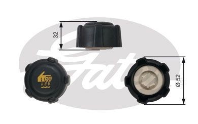 Gates radiator cap - cap, for