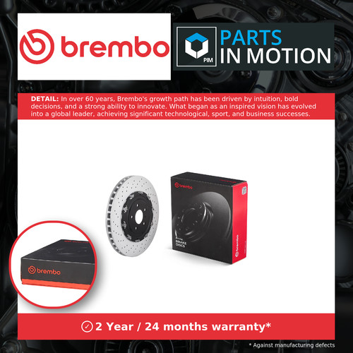 Brake discs pair - discs, vented