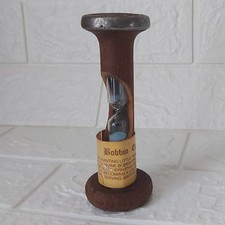 Antique Upcycled Wooden Textile Mill Bobbin Egg Timer Useful Collectors Item
