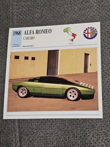 Alfa romeo carabo history - carabo, &