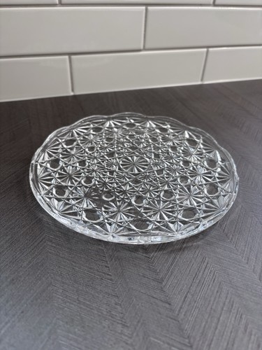 Vintage glass plate - plate, cake