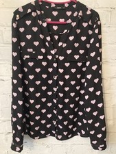 Oasis Heart Blouse Size 14